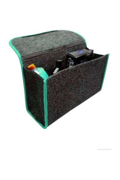 Bagaj Çantası Bagaj Düzenleyici Orta Boy YEŞİL Kenar - Resim 4