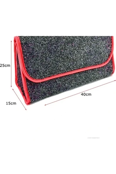 Bagaj Çantası Bagaj Düzenleyici Orta Boy KIRMIZI Kenar - 3