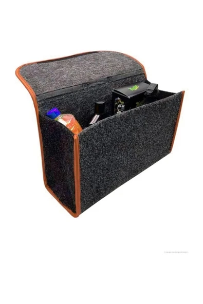 Bagaj Çantası Bagaj Düzenleyici Orta Boy Turuncu Kenar - Resim 4