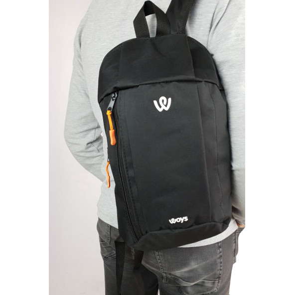 Woys Bags Unisex Siyah Kamp Bisiklet Yürüyüş Mini Sırt Çantası - 3