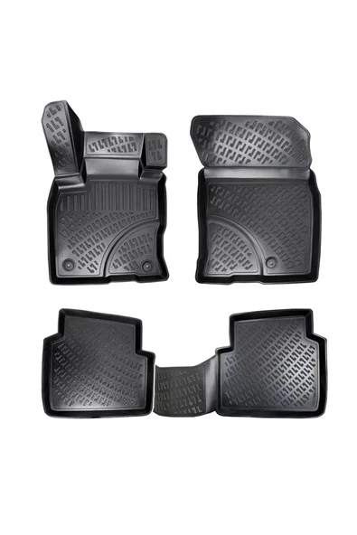 Kuga 2008-2012 3D Siyah Kokusuz Havuzulu Paspas Takımı ürün görseli 1