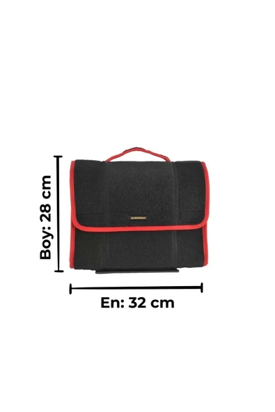 Midi Araç Bagaj Çantası Araba Bagaj Organizer Bagaj Düzenleyici Çanta Oto Bagaj Düzenleyici Kırmızı ürün görseli