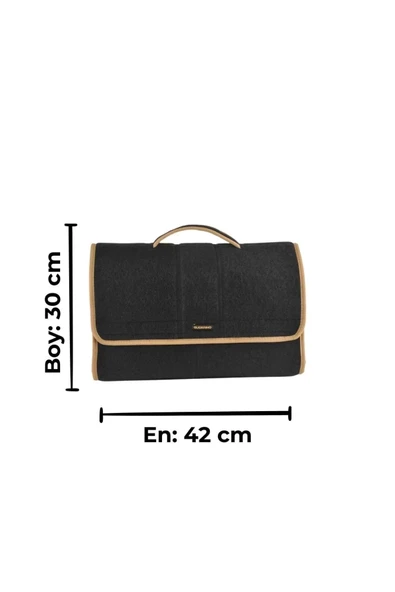 Mini-Midi-Maxi 3'lü Bagaj Çantası Seti, Kenar Renk Krem - Resim 5