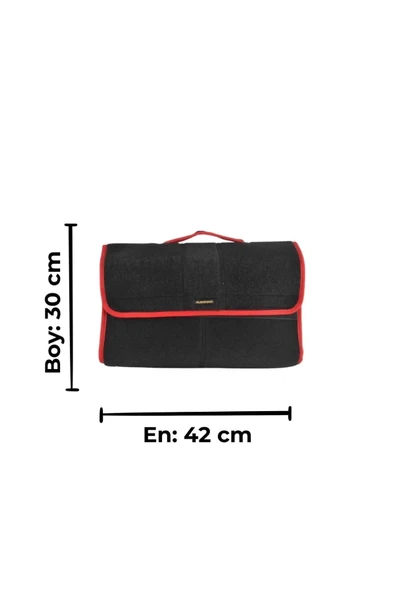 Maxi Araç Bagaj Çantası Araba Bagaj Organizer Bagaj Düzenleyici Çanta Oto Bagaj Düzenleyici Kırmızı ürün görseli