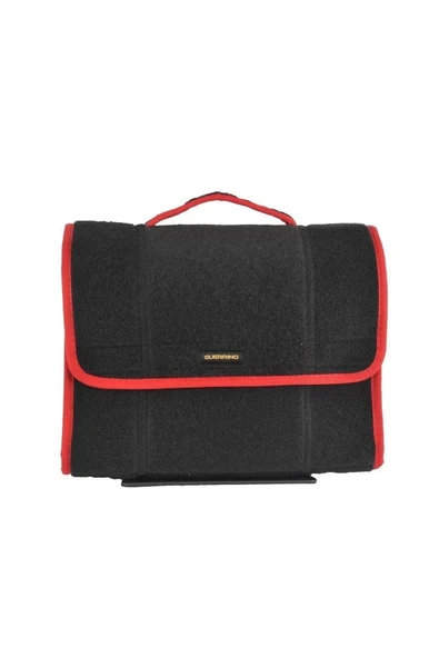 Mini-Midi-Maxi 3'lü Bagaj Çantası Seti, Kenar Renk Kırmızı - Resim 3