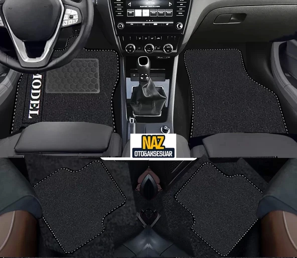 ALFA ROMEO 159 2006 - 2011  Siyah Halı Siyah Kenar Petek Topuk