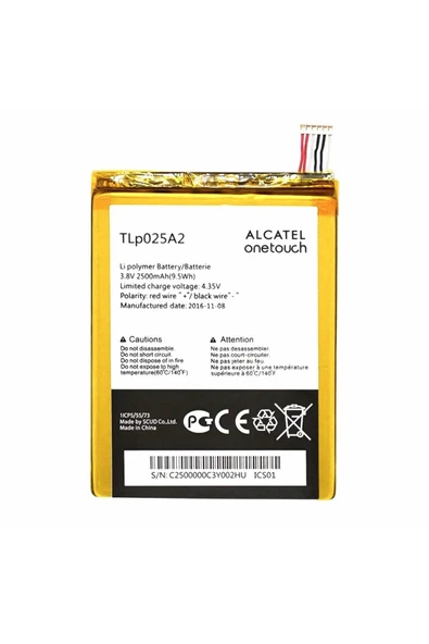 General Mobile Gm Discovery 2 / Alcatel Onetouch Batarya 2500 Mah - Tlp025a2