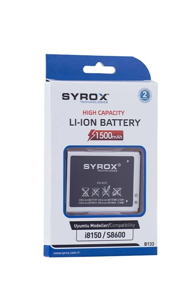 Syrox Samsung Galaxy Wonder I8150 Batarya Pil 1500mah