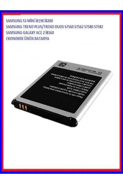 TREND Samsung S3 Mini Plus Duos Galaxy Ace 2 Batarya Pil