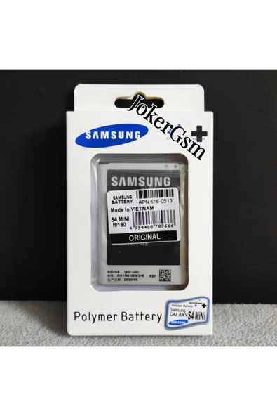 KDR Samsung Galaxy S4 Mini I9190 Uyumlu Batarya Pil (joker Gsm)