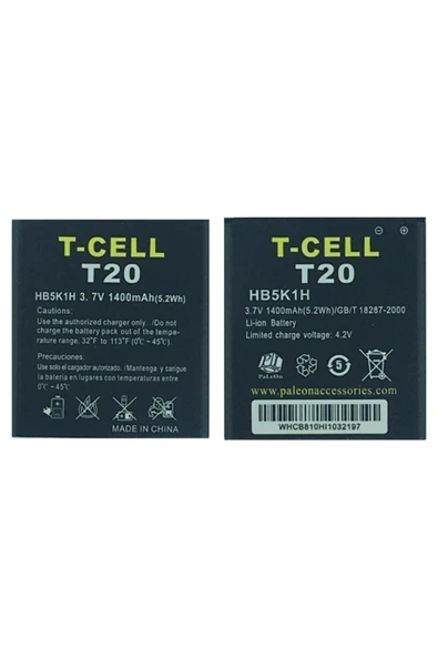 Turkcell T20 Için Hb5k1h 1200 Mah Batarya