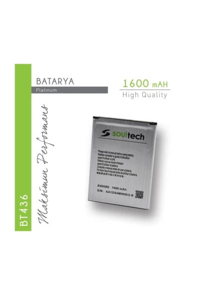 Soultech Samsung  S4 Mini I9190 (1600 Mah) Batarya