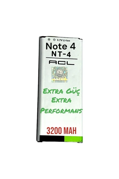TEKNOCEPNET Samsung Note 4 Batarya Güçlendirilmiş Extra Performans