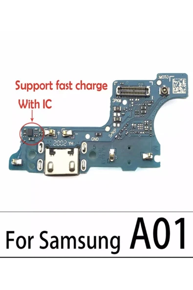 ucuzmi Samsung A01 Mikrofonlu Şarj Soketi Bordu Anten Soketi Tak Çalıştır Iç Aksam Teknik Servis Ürünü