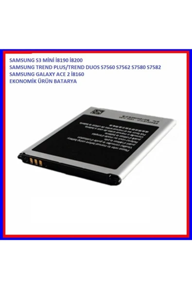 TEKNOCEPNET Samsung Galaxy S3 Mini Batarya I8190 I8200 - 2