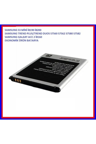 TEKNOCEPNET Samsung Galaxy Ace 2 Batarya I8160 - 2