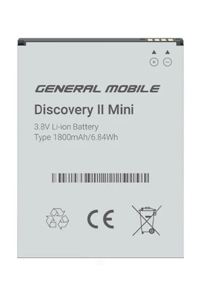 General Mobile Discovery 2 Mini Batarya Pil A++ Lityum Iyon Pil - 1