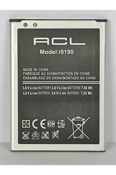 ACL Samsung I9190 (s4 Mini) Uyumlu Batarya - 2