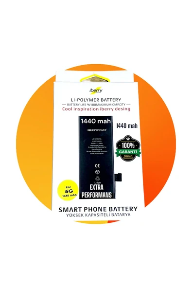 ENALP iphone 5 - 5g batarya Güçlendirilmiş Batarya 1440 mah
