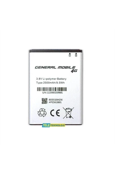 General Mobile Discovery E3-4g Batarya - 1