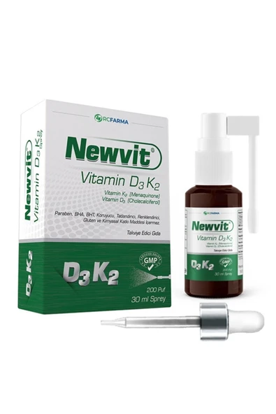 Newvit Vitamin D3 K2 Sprey 30ml