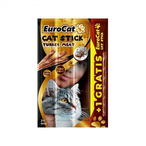 EuroCat CatStick Hindi Etli Kedi Ödülü 20 gr (4x5 gr)