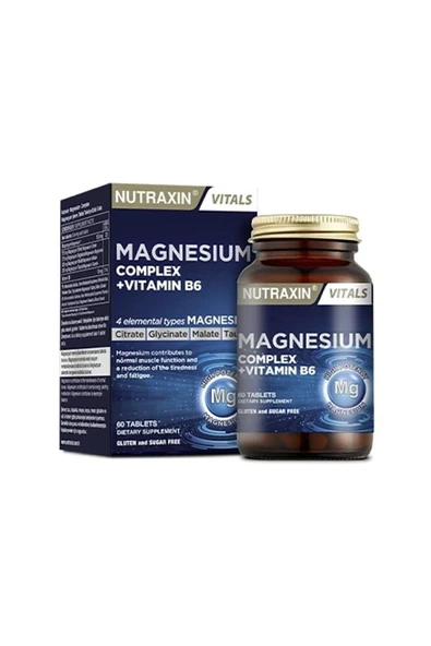 Nutraxin Magnesium Complex Gıda Takviyesi, 60 Tablet