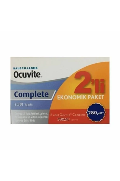 Ocuvite Complete 60 Kapsül - 2'li Fırsat Paketi