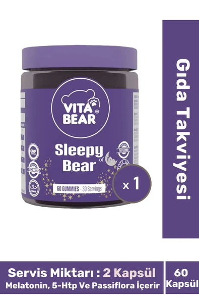 VITABEAR Vita Bear Sleepy Bear Uyku Düzenleyici Vitamin 60 Adet