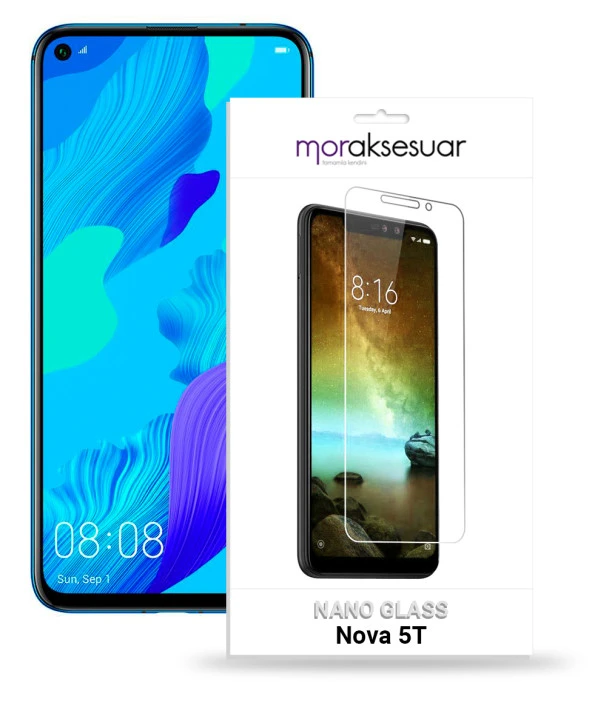 Huawei Nova 5T Nano Kırılmaz Cam Ekran Koruyucu İnce Esnek