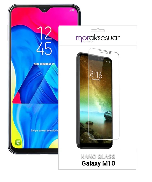 Samsung Galaxy M10 Nano Kırılmaz Cam Ekran Koruyucu İnce Esnek