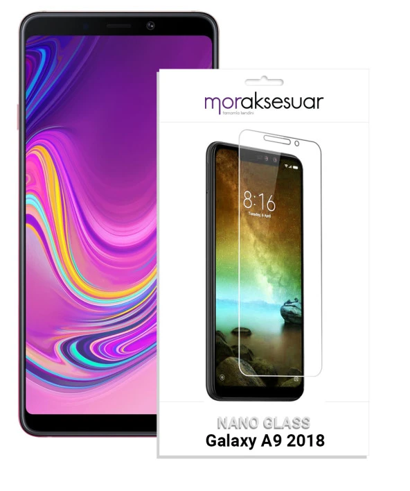 Samsung Galaxy A9 2018 Nano Kırılmaz Cam Ekran Koruyucu İnce Esnek