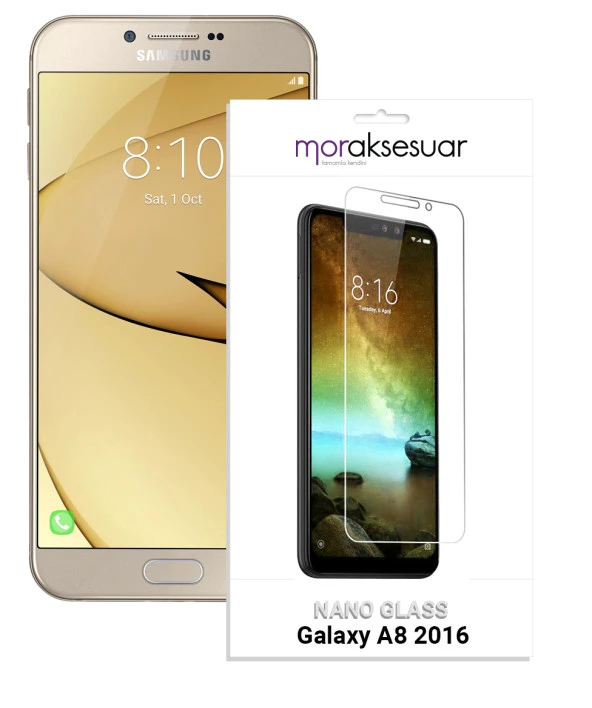 Samsung Galaxy A8 2016 Nano Kırılmaz Cam Ekran Koruyucu İnce Esnek