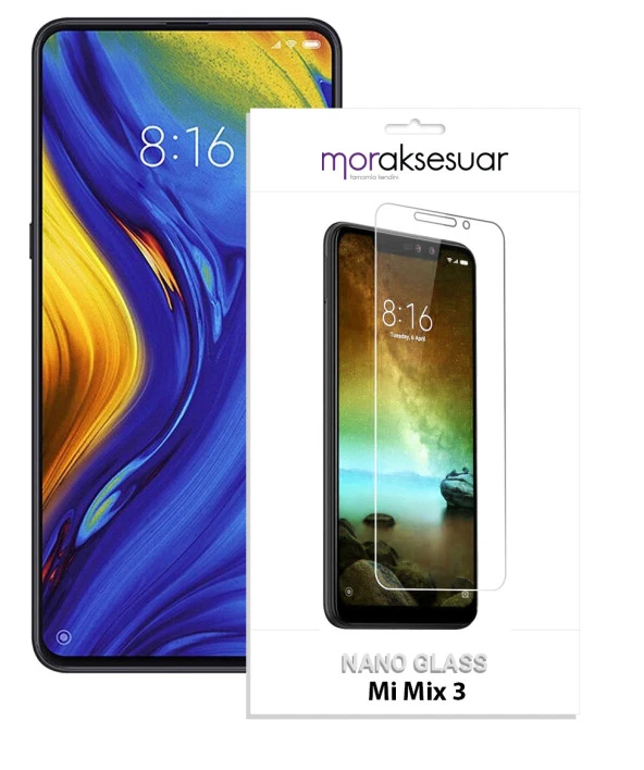 Xiaomi Mi Mix 3 Nano Kırılmaz Cam Ekran Koruyucu İnce Esnek