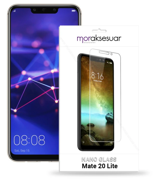 Huawei Mate 20 Lite Nano Kırılmaz Cam Ekran Koruyucu İnce Esnek