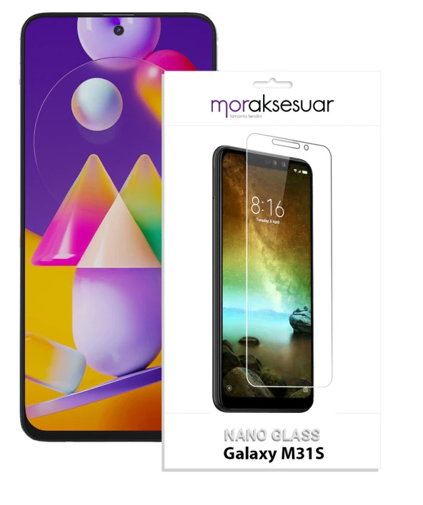 Samsung Galaxy M31S Nano Kırılmaz Cam Ekran Koruyucu İnce Esnek
