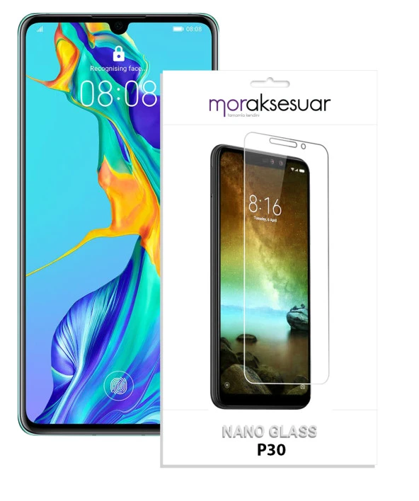 Huawei P30 Nano Kırılmaz Cam Ekran Koruyucu İnce Esnek - 1