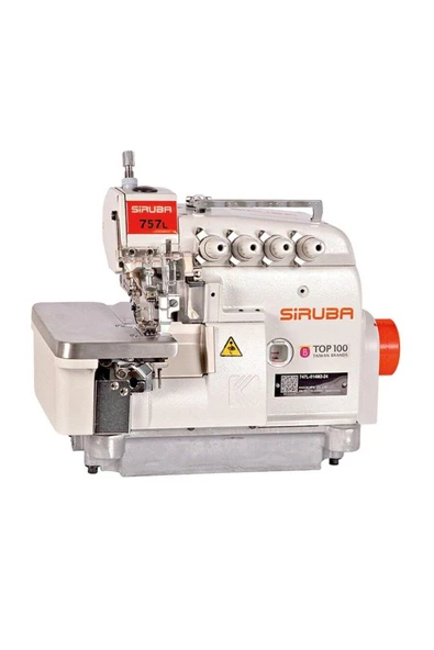 Siruba  757L-516M3-35/DKLU1-1/ECA 5 İplik Akıllı Overlok Makinası (İnce İş)