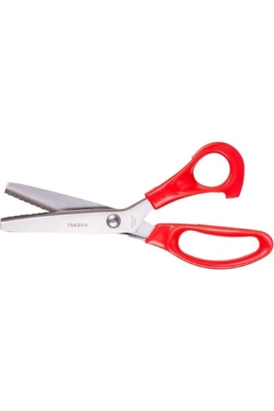 Tokıa  Zig Zag Kesim Terzi Sürfile Makası 23.5 Cm Plastik Saplı