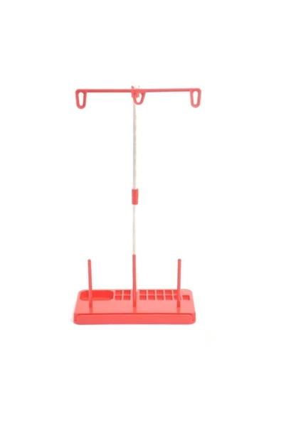 ecodikis  Ev Tipi Dikiş Makine Çardak Kırmızı 3 Iplikli
