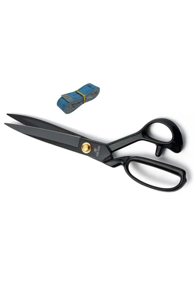 Hard Steel  Siyah Saplı Paslanmaz Çelik Somunlu 12inç Makas / Hs-12 (12)