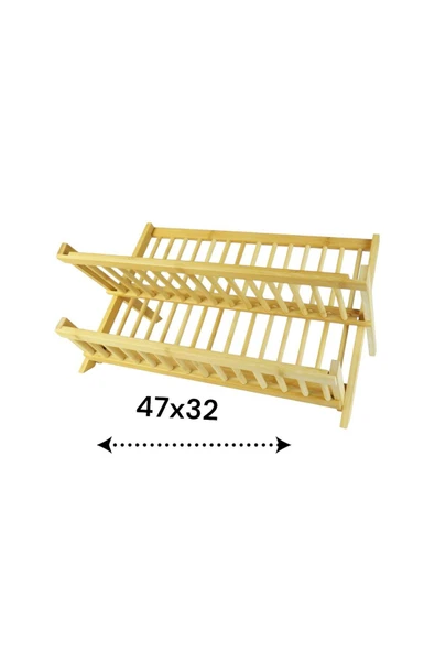 Bambu 47x32 Katlanabilir Bulaşıklık Tabaklık  700593 - 4