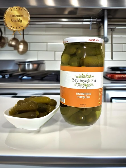 Kornişon Turşusu 1000 gram Cam Şişe - 5