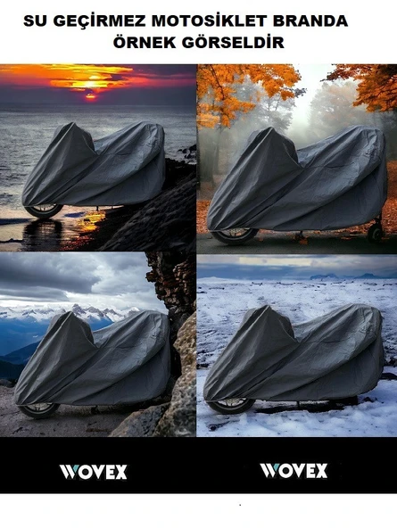 Motosiklet Brandası Topcase Uyumlu Su Geçirmez Branda,örtü - Resim 3