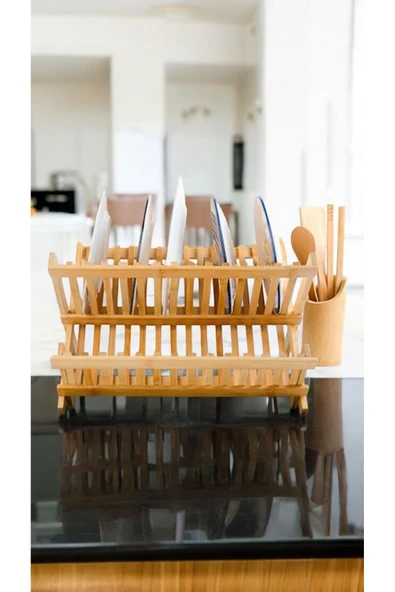Bambu 47x32 Katlanabilir Bulaşıklık Tabaklık  700593 - 3