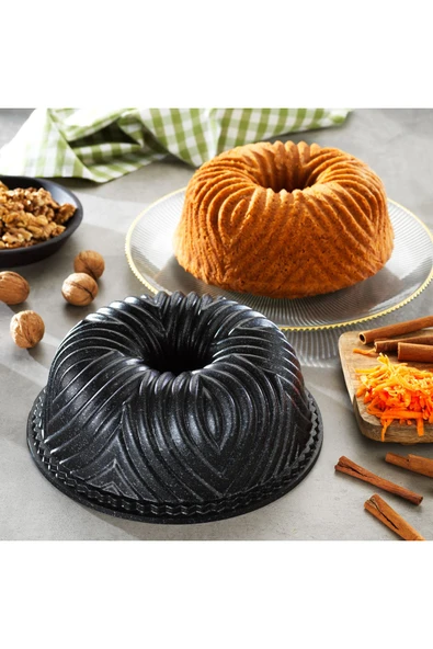 Cakehaus Döküm Kek Kalıbı 1 Parça-siyah - 2