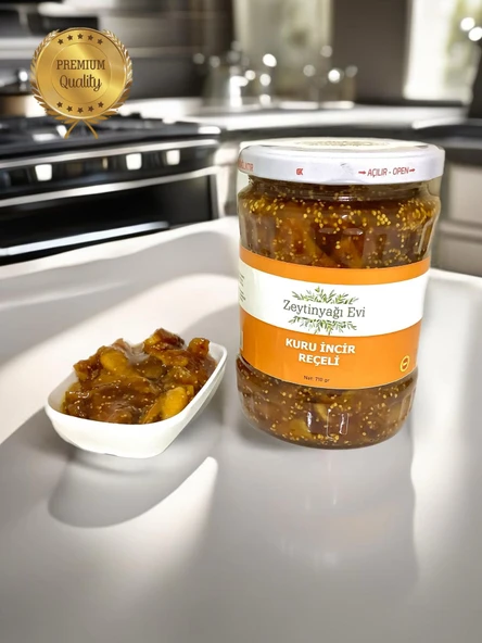 Yöresel Lezzetler Akdeniz Kuru İncir Reçeli Cam Şişe 710 Gram - 5