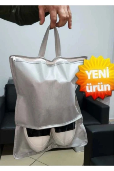 Ayakkabı Saklama Çantası - Şeffaf Pencereli Bavul Düzenleyici Ayakkabı Çantası - Ayakkabı Hurcu - 2