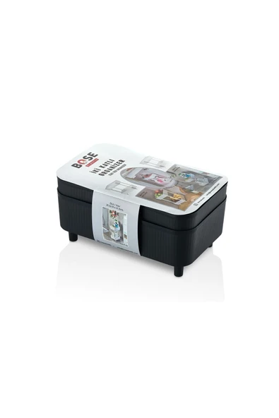 Bose 2 Katlı Evye Altı Organizer - Mutfak Ve Banyo Rafı Siyah - 2