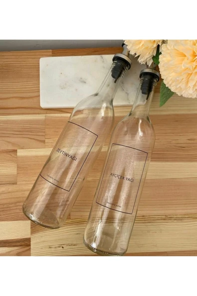 Rony Ahşap Standlı 3 Parça Yağlık Seti - Yağlık Sirkelik Damlatmaz kapak - Resim 2